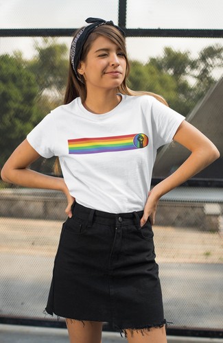 Womens GAY T-Shirt Gay Strip Organic 