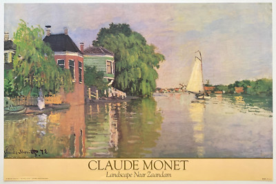 CLAUDE MONET RARE 1987 LITHOGRAPH PRINT POSTER 