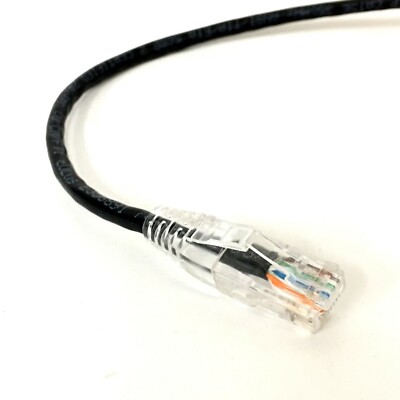 300ft DIRECT BURIAL CAT5E Network Ethernet CORD COMPUTER MODEM ROUTER BLK CABLE