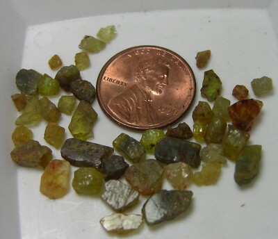 30.35ct Madagascar RARE 100% Natural Raw Rough Chrysoberyl Crystal 6.05g 2.5-9mm