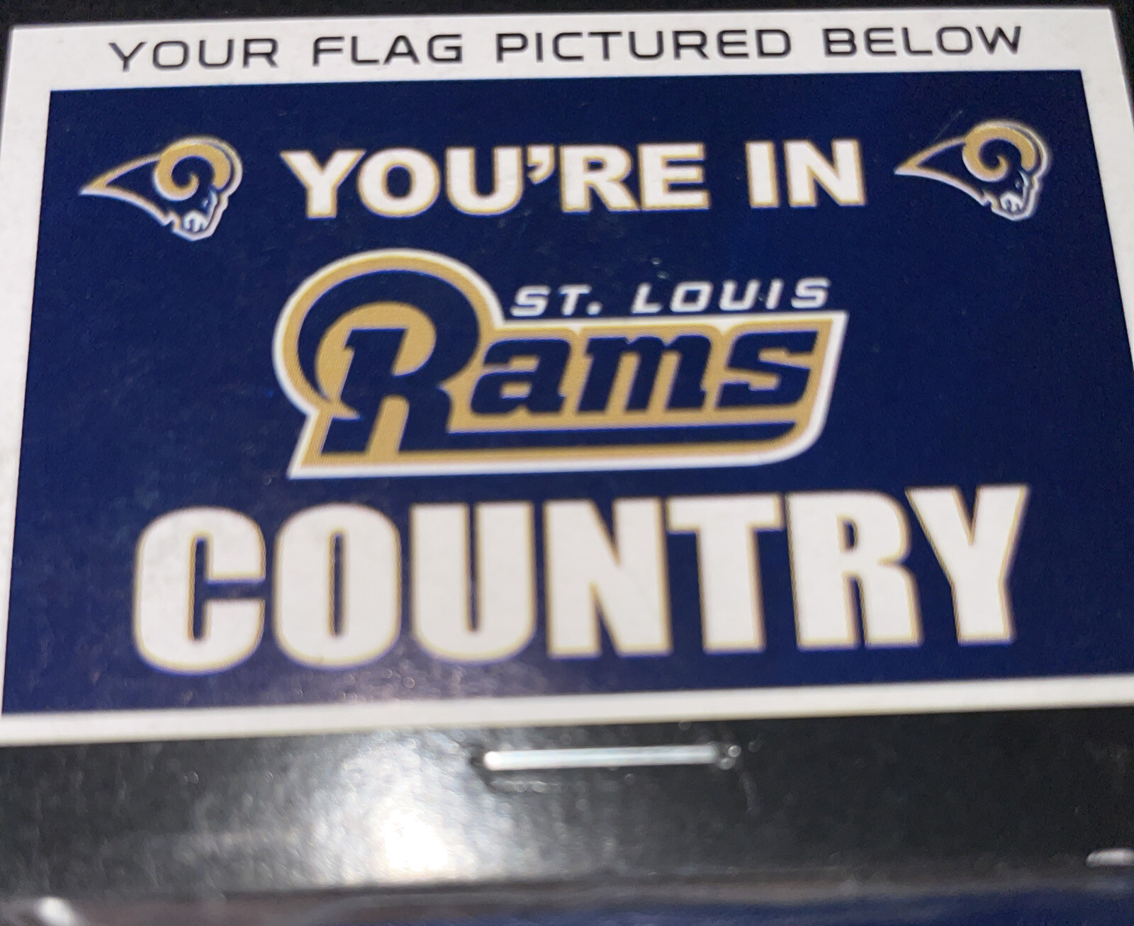 St. Louis Rams NFL Flag 3x5 Rams Country Design IndoorOutdoor Deluxe ...