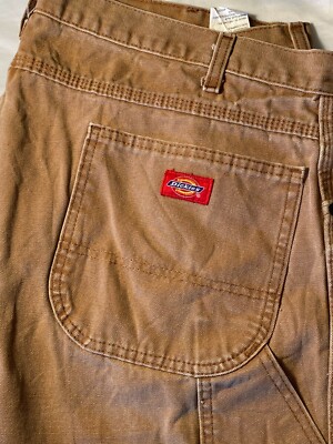 Dickies Jeans RN20697 Carpenter Mens 40x32 Camel Work