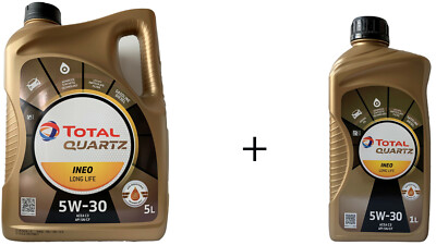 Total Quartz Ineo Longlife 5W 30 Motoröl 1x5 und 1x1 Liter VW 50400 + 50700