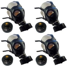 Kyng Tactical Israeli 4-PACK Respirator Gas Mask w/ Sealed 40mm Filter NEW