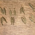 10-50Pcs Feather Leaf Pendant Keychain Handmade Metal DIY Bracelets Accessorie ↲