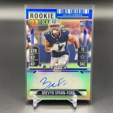 2024 Panini Contenders Optic Brevyn Spain-Ford Rookie Auto Blue /75 TTC3869