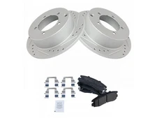 For 1995-2005 Mitsubishi Eclipse Brake Pad and Rotor Kit Rear 75664DNYR 1996