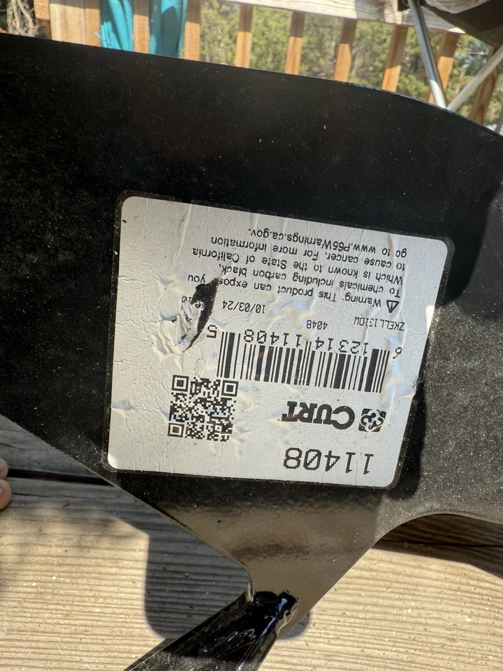 Receptor de enganche de remolque Curt clase 1 11408 Subaru Impreza WRX Forester STI Foto 2 de 2