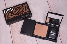 Flirt Cosmetics (01) Foxy Bronze Bronzing Powder 0.28 Oz. NEW NIB W/ Brush RARE