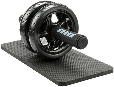 Ab Roller Dual-Wheel Core Trainer rutschfeste Griffe für Bauchtraining mit Matte