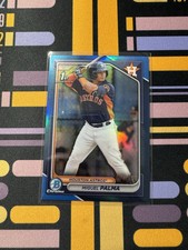 Miguel Palma 2024 Bowman Chrome Refractor True Blue /150 Astros Rare