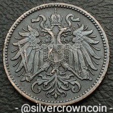 Austria 🇦🇹 Empire 2 Heller 1903. KM#2801. Two Cents coin. Imperial Eagle. 