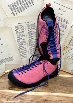 Free People Keen Jasper Sneaker Suede Hiking Pink / Skipper Blue