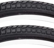 Sunlite Komfort Hybrid Street City Black Wire Bead Bike Tire Pair 26 x 1.95