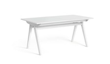 Jerry Extending 4-6 Seater Dining Table White Elegant and Functional