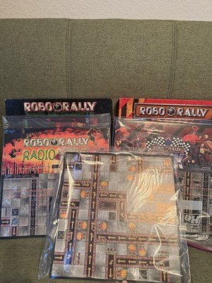 Robo Rally Board Game Wizards Of The Coast 1995 + Expansion 20 Boards Rare