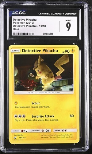 Detective Pikachu graded CGC 9 for sale on eBay