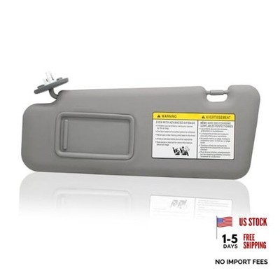 Left Driver Side Sun Visor Compatible with Toyota Highlander Gray(Left Driver)