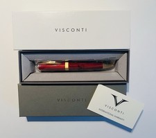 Visconti Opera Gold Ballpoint Pen Red And Gold Brand New With Box and Papers