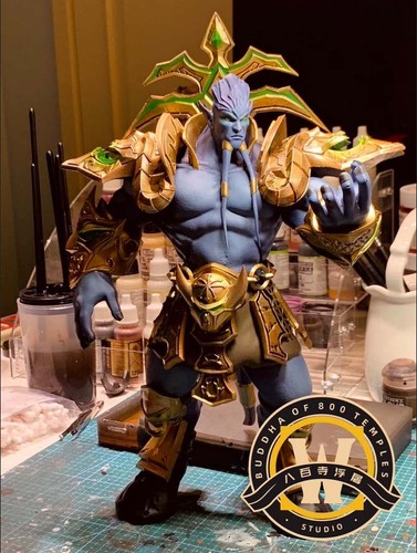 World of Warcraft Burning Legion Archimonde the Defiler bemalte Statue H38cm - Bild 4 von 6