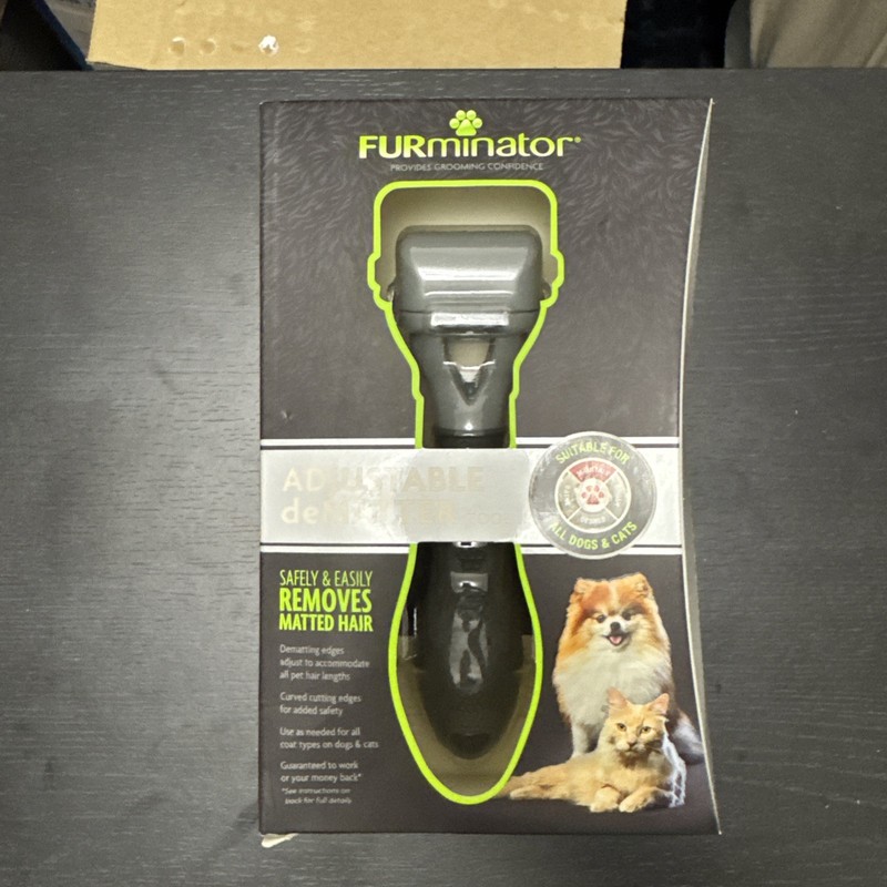 Furminator Adjustable Dematter Brush For Cats & Dogs Long Or Short Hair