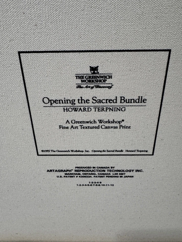 Impresión firmada Howard Terpning 22 1/2"x 32-3/4" tamaño de pintura excelente estado�� Foto 3 de 4