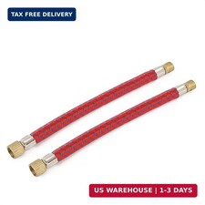 2 PCS Air Pump Inflator Extension Hose for Schrader Valve - 6.5 inchs High Press