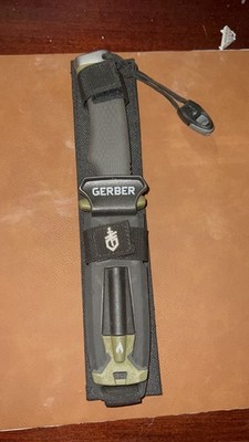 Gerber Bear Survival Ultimate Knife Fixed Blade with Fire Starter and Sheath