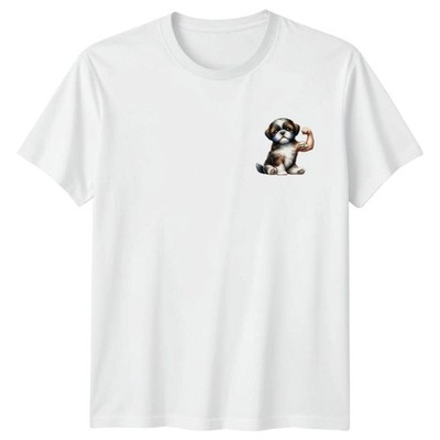 Love Mom Shih Tzu Puppy Dog Muscle Graphic Tee Men������s Women����s T-Shirt