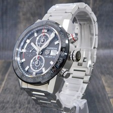 TAG Heuer CARRERA HEUER 01 CAR201W S. Steel 43mm Automatic Men's Watch #W448