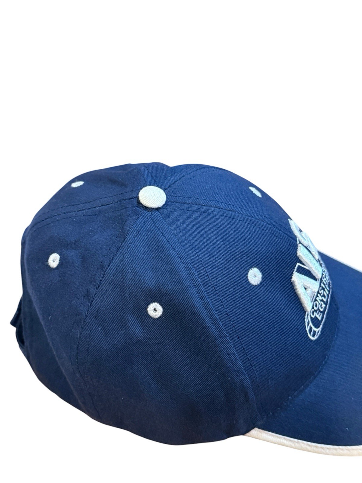 Baseball Cap Blue White Adjustable Strapback AIS … - image 3