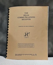Hammarlund HQ-110 Comms. Receiver Instruction & Service Information Manual