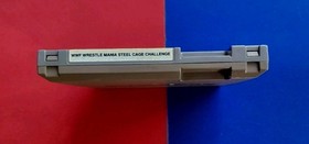 WWF WrestleMania Steel Cage Challenge NES 1992 Tested Cart Discoloration