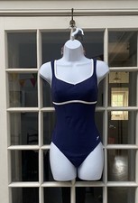 Speedo sculpture indigo blue ladies Swimwear in Navy & white  size 34 inch BNWOT