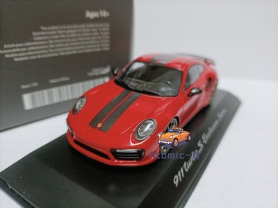Spark 1:43 Porsche 911 Turbo S Exclusive Red Sports Car Model  NIB