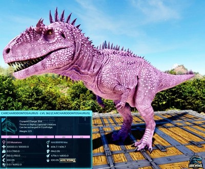  ARK Survival Ascended Carcha New Top Stats 1605M PVE PS5/XBOX/PC