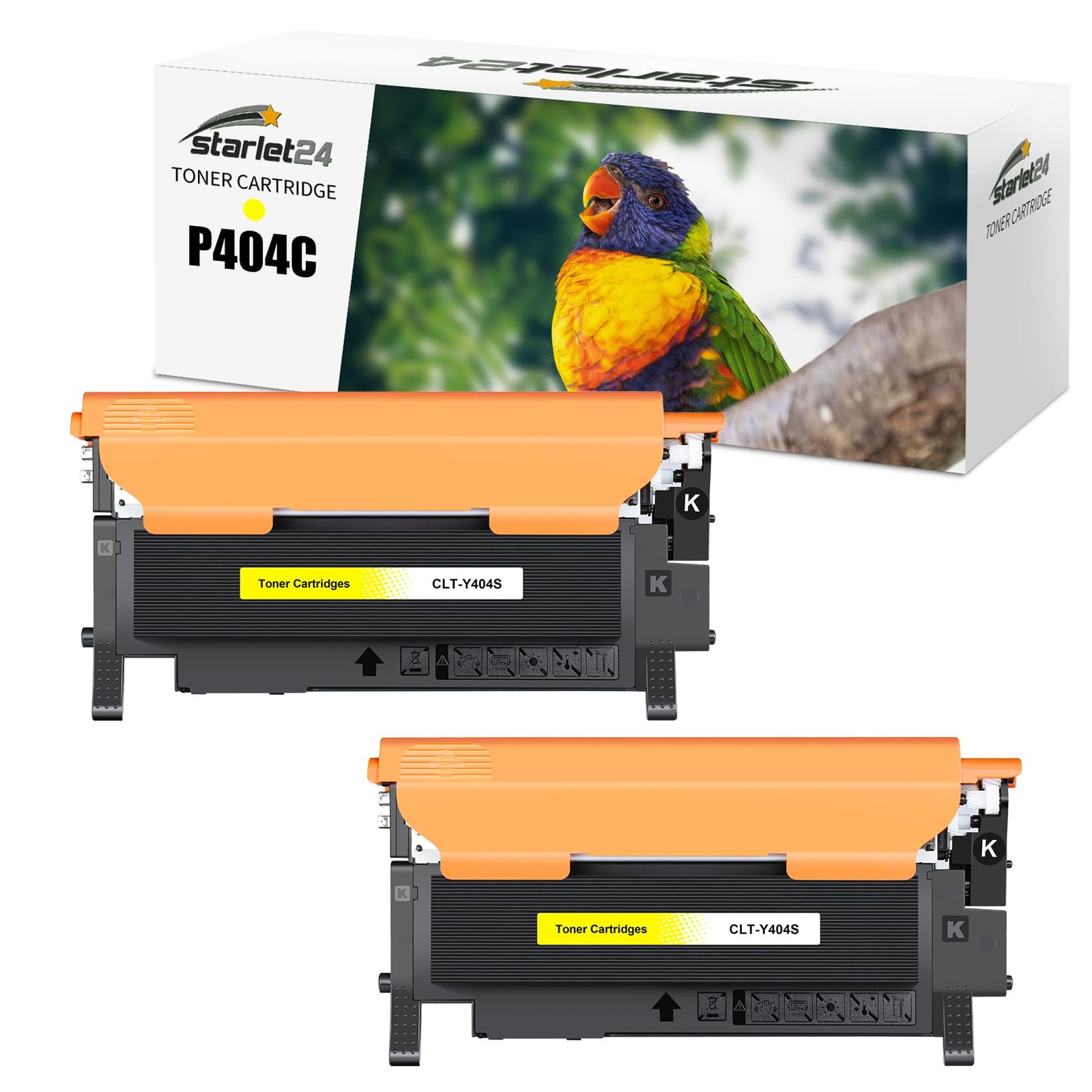 Cartouches CLT-Y404S de toner jaune lot de 2 pour remplacer vos consommables épuisés
