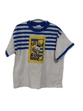 Vintage Charlie Brown Snoopy Kids Toddler Youth Biking Bicycle Shirt Size 6