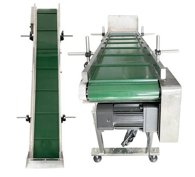 Electric Lifting Conveyor Incline Conveyor Rubber PVC Belt for Packing Machine
