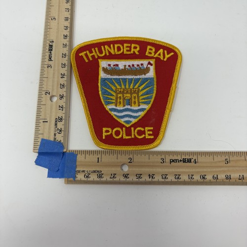 Thunder Bay Police Patch Historical Memorabilia Canada Firefighting Rescue