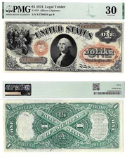 1874 $1 Legal Tender Note Fr-19 PMG VF-30