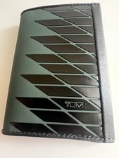 TUMI Alpha Multi Window Card Case Slim Profile Men's Wallet Dk Green Black