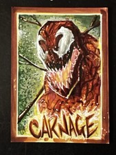 CARNAGE SPIDER-MAN SKETCH Card Original Art VENOM MARVEL CHRIS MCJUNKIN NEW!