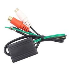 CAR AUDIO STEREO SPEAKER WIRE to RCA ADAPTER LINE OUT HIGH LEVEL LOW CONVERTER
