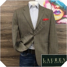 VINTAGE RALPH LAUREN Mens Wool Blazer Sport Coat Casual Jacket Size 42R Suit