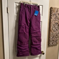 NWT Youth Large 14/16 Columbia Bugaboo II Ski Snowboard Pant Omni Tech Purple