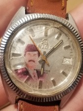1980'S SADDAM HUSSIEN PRESIDENT WATCH SPECIAL MEMORIAL RARE RIGI