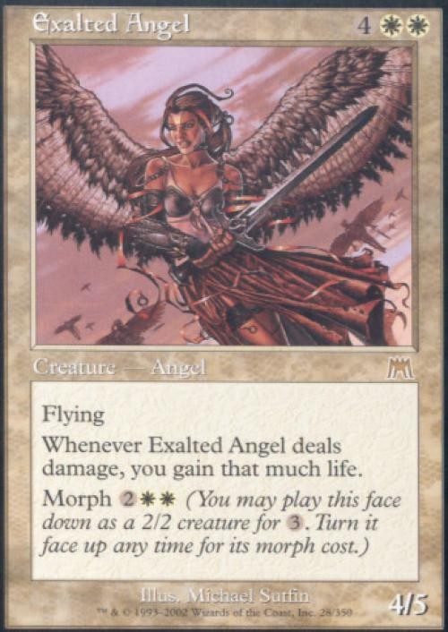 MTG English Exalted Angel NM Normal Onslaught
