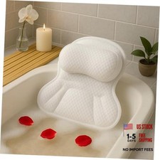 Luxury Bath Pillow for Tub   4D Air Mesh Cushions with Non-Slip Suction Cups  