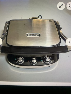DeLonghi Electric Contact Grill Panini Press 1500W Stainless Steel | CGH902